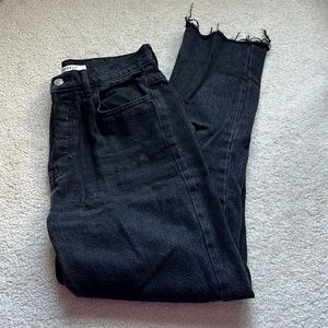 black pacsun high waisted straight leg jeans